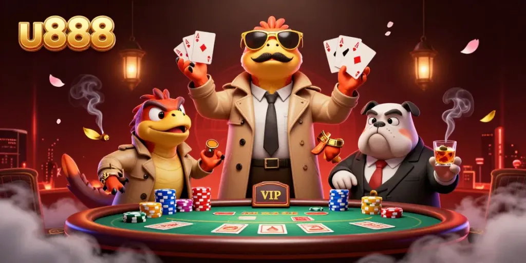 Experience excitement with u888 as raptors in disguise attempt to enter a VIP casino.