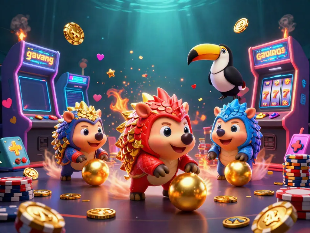 Bet on lively pangolins in the thrilling gavang casino arcade showdown filled with vibrant game elements.