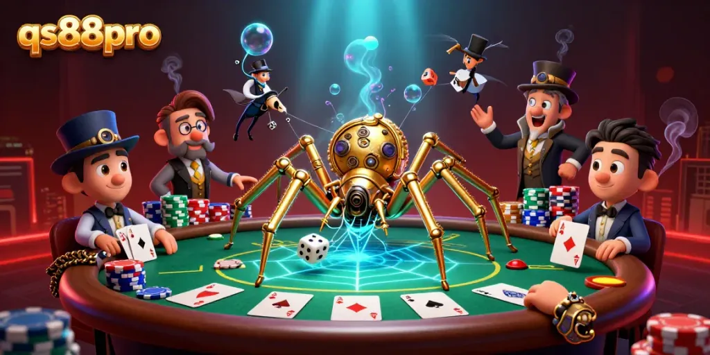 Experience thrilling gameplay at qs88pro with a captivating magical casino scene.