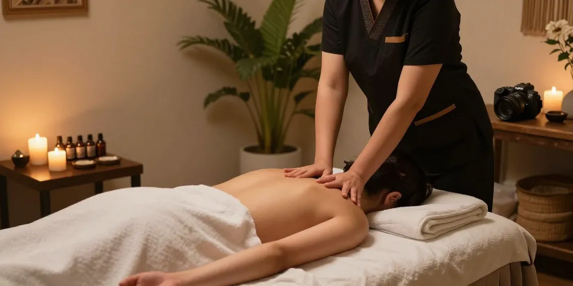 Experience relaxation with 동작구출장안마 in a tranquil massage studio.