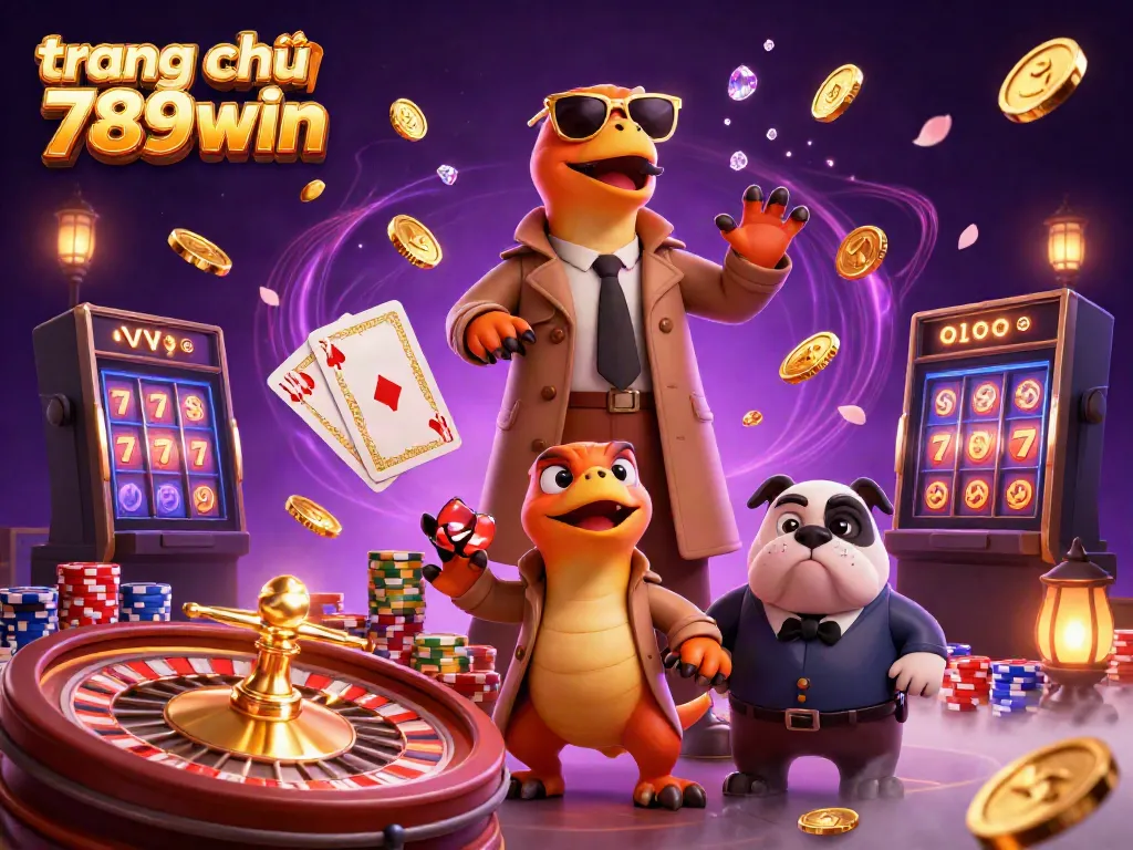 Experience the excitement of trang chủ 789win with raptors sneaking into a VIP casino scene.