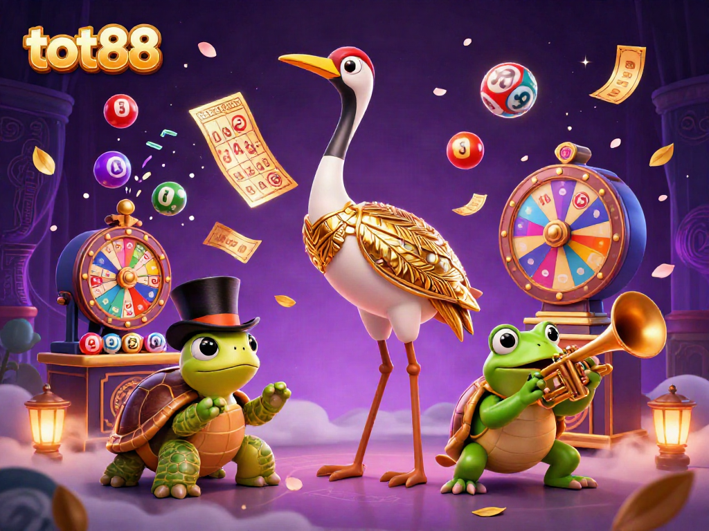 Experience colorful excitement at tot88 with lively characters and vibrant lottery elements.