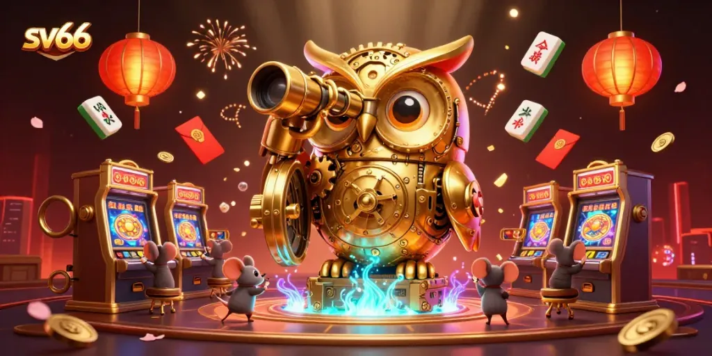Engage with the sv66 online casino experience amid vibrant animated elements.