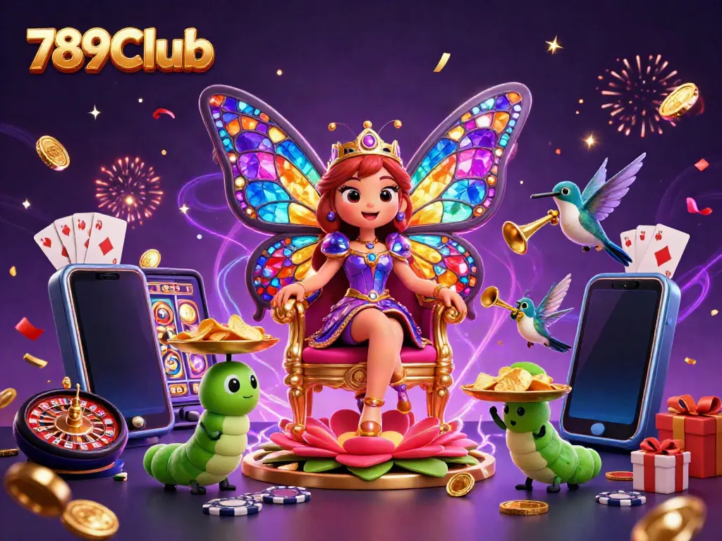 Engage with 789Club's vibrant 3D casino world featuring games, characters, and excitement.