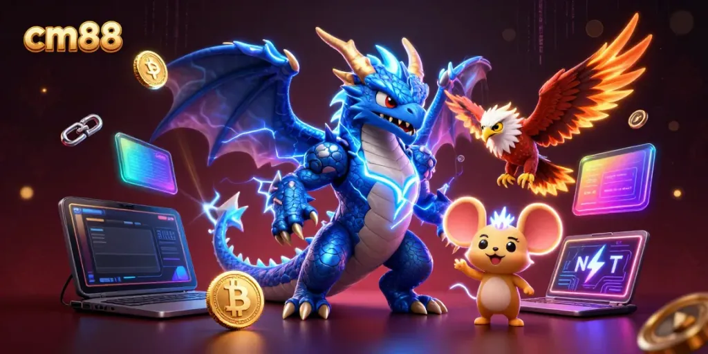 Engage in thrilling gameplay with cm88's vibrant 3D characters representing online casino excitement