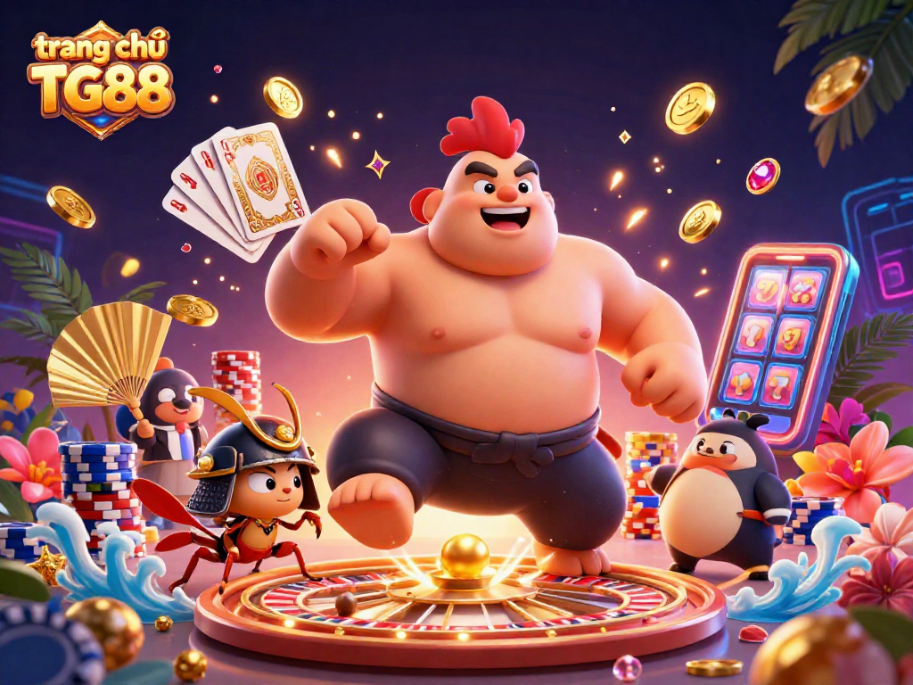 Experience the excitement of gaming on trang chủ TG88 with dynamic characters and vivid casino themes.